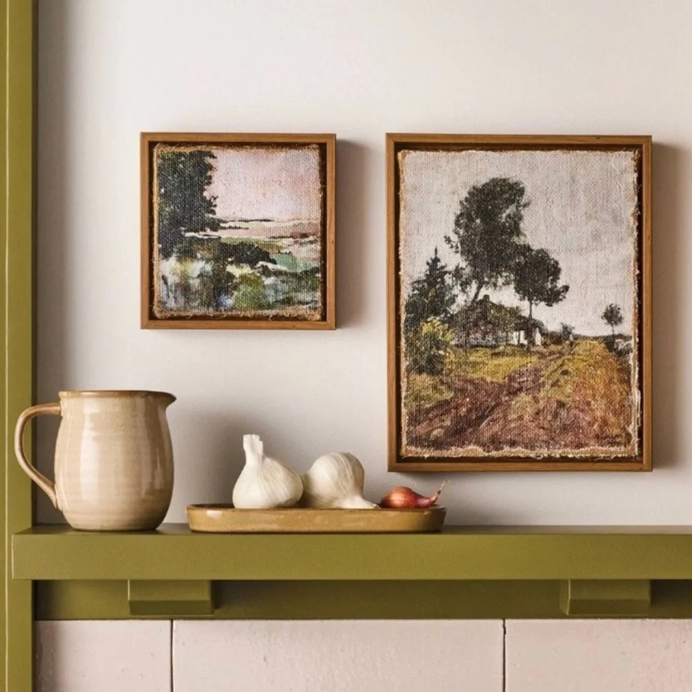 Hearth and hand with Magnolia - 2pc Landscape Burlap Wall Art Set - Picture 2 of 3